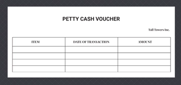 Free Petty Cash Voucher Template to Edit Online