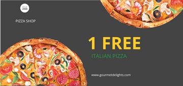 Free Pizza Coupon Template to Edit Online
