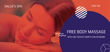 Free Spa Gift Voucher Template to Edit Online