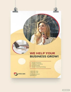 Advertising Consultant Poster Template