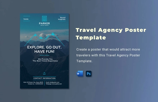 Travel Agency Poster Template