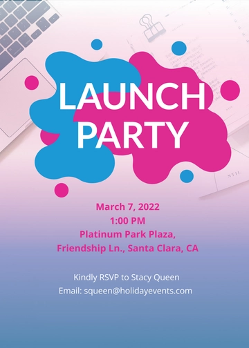 Free Event Planner Invitation Template to Edit Online