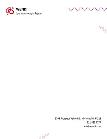 Free Wedding Planners Letterhead Template to Edit Online Free Wedding Planners Letterhead Template to Edit Online