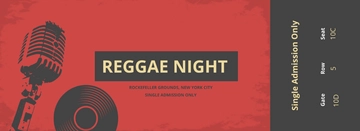 Free Music Concert Event Ticket Template to Edit Online