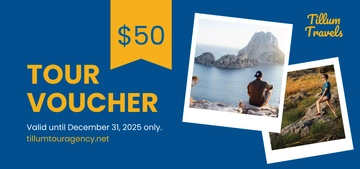 Free Tour Voucher Template to Edit Online