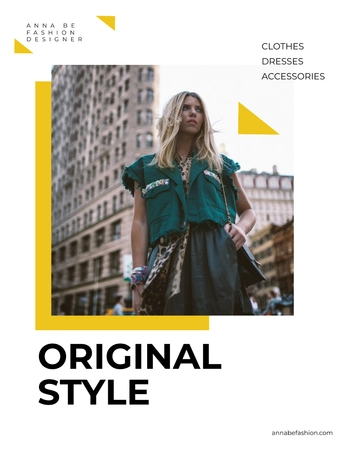Free Fashion Designer Flyer Template to Edit Online