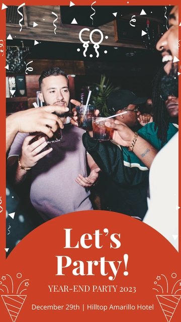 Free Party Snapchat Geofilters Template to Edit Online