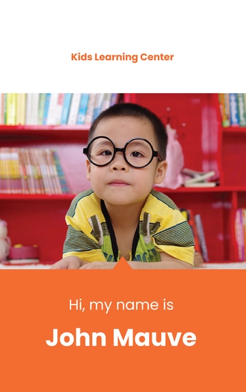 Free Daycare Identity Card Template to Edit Online