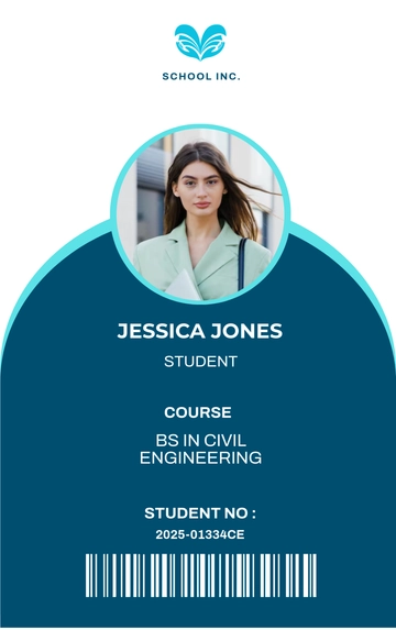 Free Student Id Card Template to Edit Online