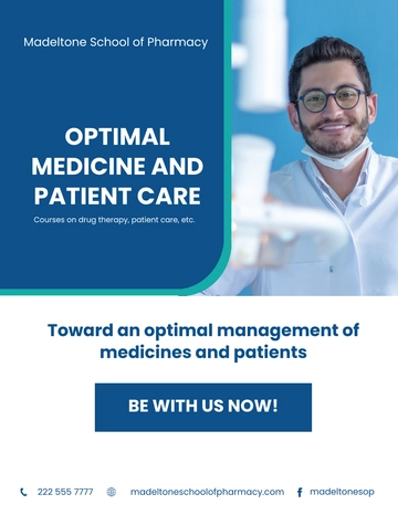 Free Pharmacy School Flyer Template to Edit Online