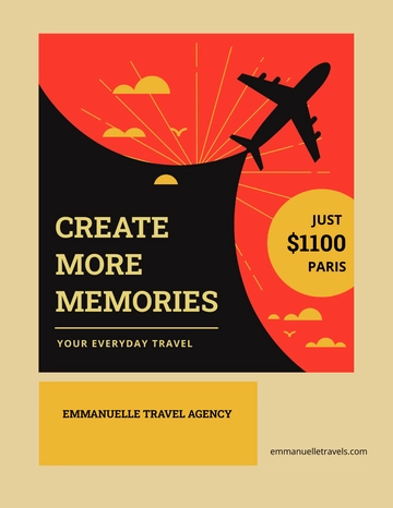 Free Vintage Travel Flyer Template to Edit Online