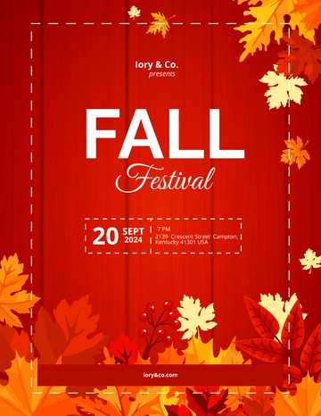 Free Fall Festival Flyer Template to Edit Online