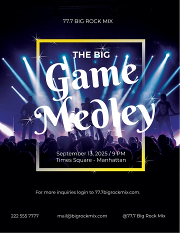 Free Live Music Festival Flyer Template to Edit Online