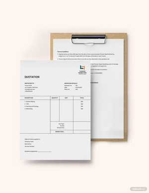 Marketing Agency Quotation Template