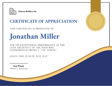 Free Project Management Certificate Template to Edit Online