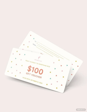 Cash Gift Voucher Template