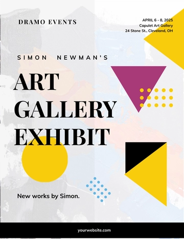 Free Art Gallery Flyer Template to Edit Online