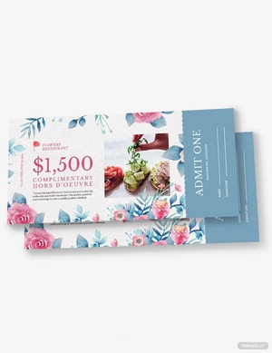 Complimentary Ticket Voucher Template
