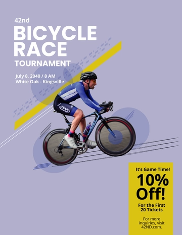 Free Bicycle Racing Flyer Template to Edit Online