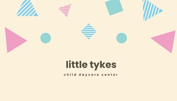 Free DayCare Business Card Template to Edit Online