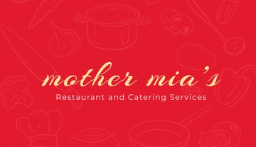 Free Food Business Card Template to Edit Online