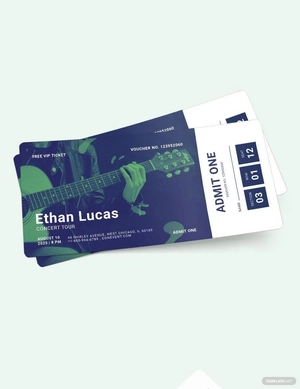 Concert Ticket Voucher Template