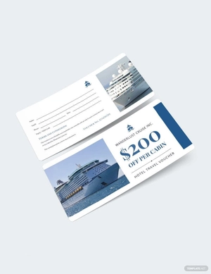 Cruise Travel Voucher Template