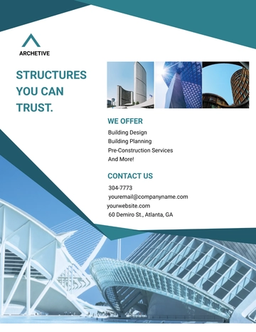 Free Architectural Design Flyer Template to Edit Online