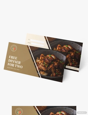 Dinner Gift Voucher Template