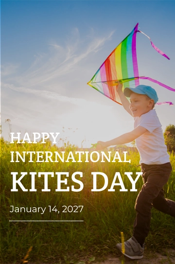 Free International Kites Day Tumblr Post Template to Edit Online