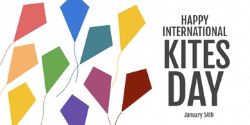 Free International Kites Day Twitter Post Template to Edit Online