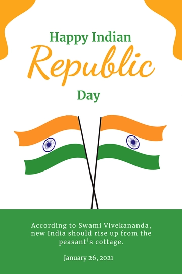 Free Republic Day Pinterest Pin Template to Edit Online