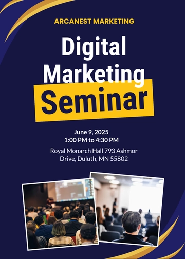 Free Business Seminar Invitation Template to Edit Online