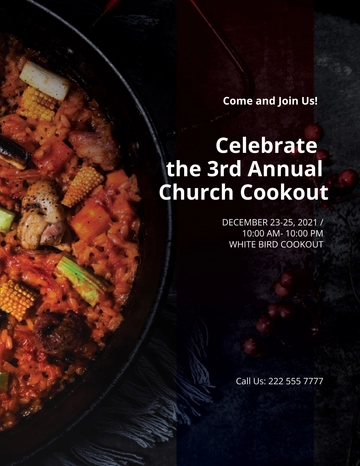 Free Church Cookout Flyer Template to Edit Online
