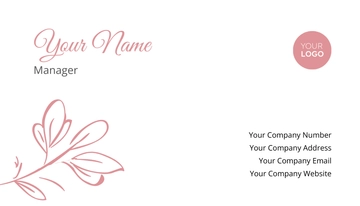 Free Beauty Business Card Template to Edit Online