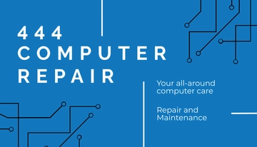 Free Computer Repair Shop Business Card Template to Edit Online