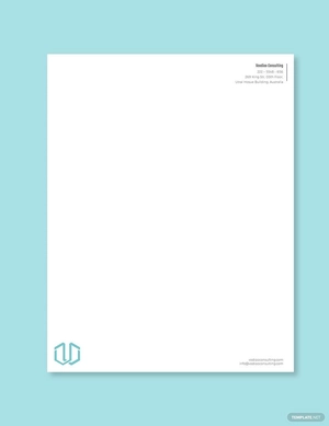 Business Consultant Letterhead Template