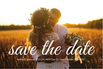 Free Wedding Photography Postcard Template to Edit Online