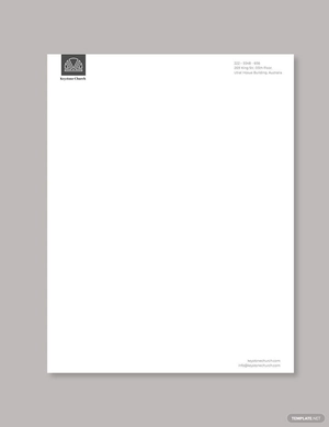 Church Letterhead Template