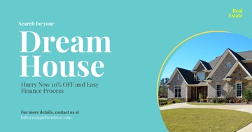 Free Real Estate Facebook Ad Banner Template to Edit Online