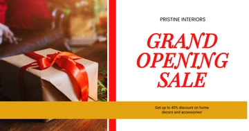 Free Holiday Sale Facebook Ad Banner Template to Edit Online