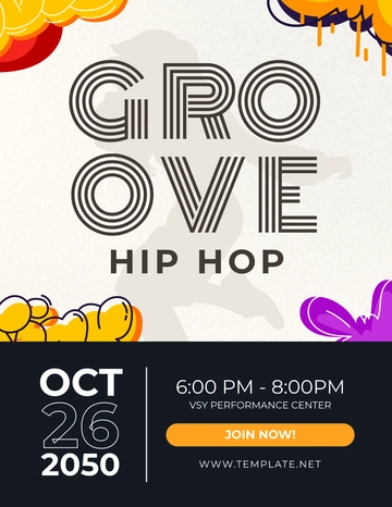 Free Hip Hop Music Flyer Template to Edit Online
