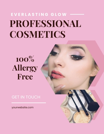 Free Professional Cosmetics Flyer Template to Edit Online