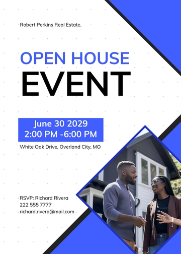Free Real Estate Open House Invitation Template to Edit Online | Template.net