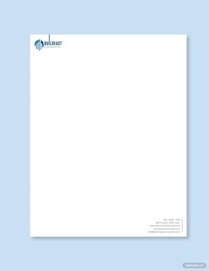 Contractor Letterhead Template