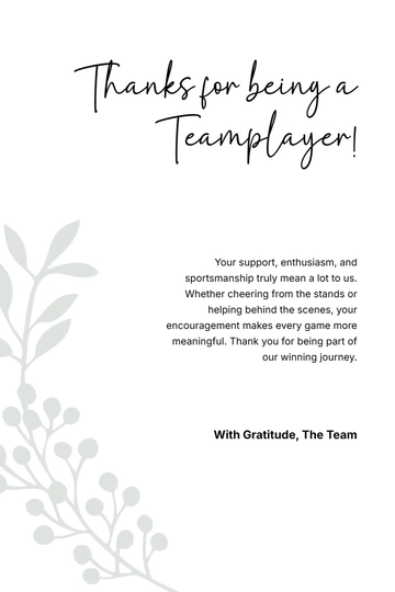 Free Baseball Thank You Card Template to Edit Online
