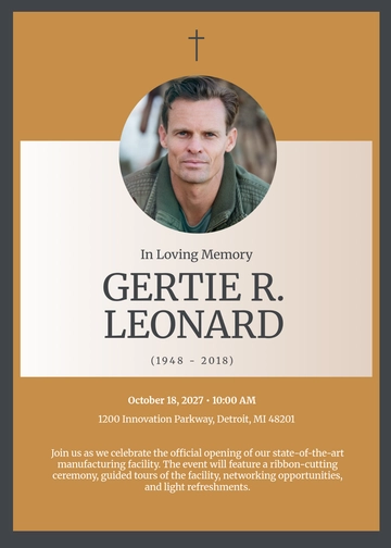 Free Funeral Card Template to Edit Online