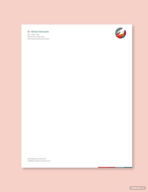 Doctor's Office Letterhead Template