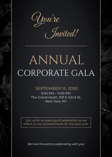 Company Event Invitation Template - Edit Online & Download