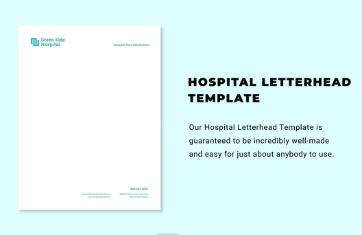 Hospital Letterhead Template